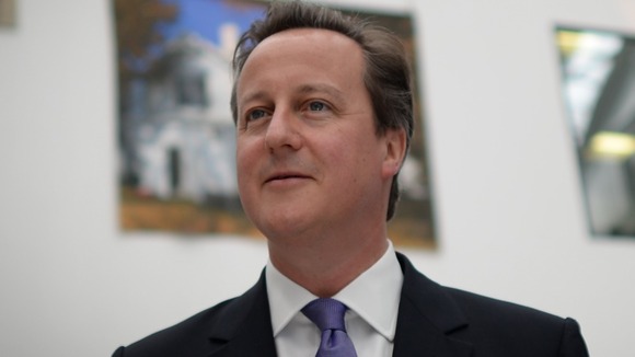 Prime Minister David Cameron on the election campaign trail.