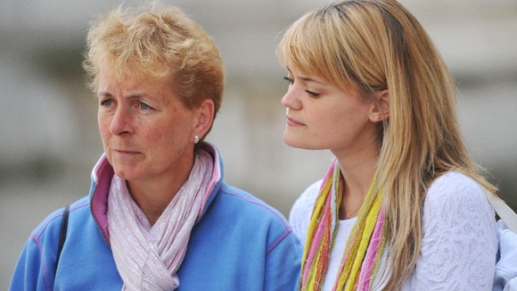 Cressida and Claire Goslin, family of missing sailor Paul Goslin