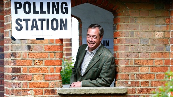 Results have been strong for Nigel Farage outside of London.
