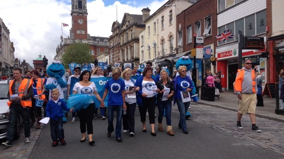 Mums march against knife crime