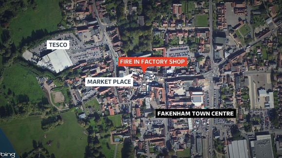 Fakenham town centre