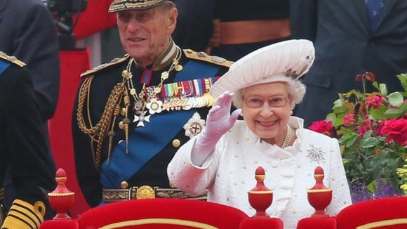 The Duke of Edinburgh took full part in yesterday's River Pageant.