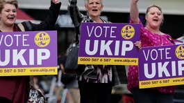 UKIP's share of the vote was higher in the East Midlands than anywhere else in the country