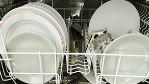 File photo of inside a dishwasher.