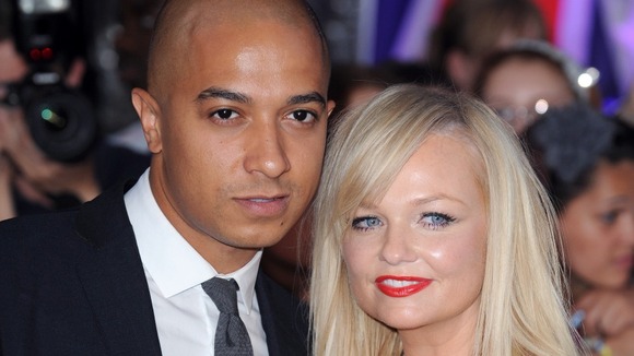 Singer Jade Jones and former Spice Girl and fiancee Emma Bunton.
