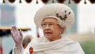 The Queen on the royal barge