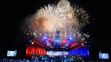 Fireworks above Buckingham Palace during the Diamond Jubilee Concert.