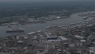 Three Queen liners in Southampton Docks