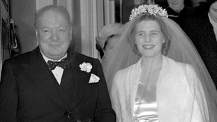 winston soames churchill lady wedding mary his daughter child her churchills 1947 aged dies itv youngest pictured called then pa