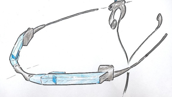 A sketch of Jame Dyson's smart glass invention, designed in 2001.