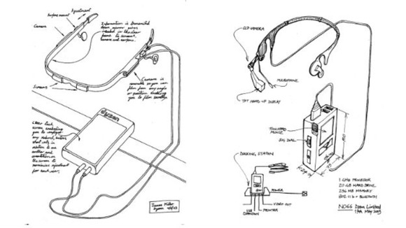 Sketches show the design for the headset, which had the secret project name N066.