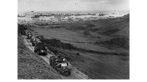 The scale of operations at Colleville sur Mer - codenamed Omaha Beach.
