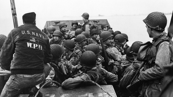 Capa joined the men as they travelled from Weymouth to Normandy.