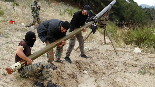 Rebels in the coastal city of Lataqia.