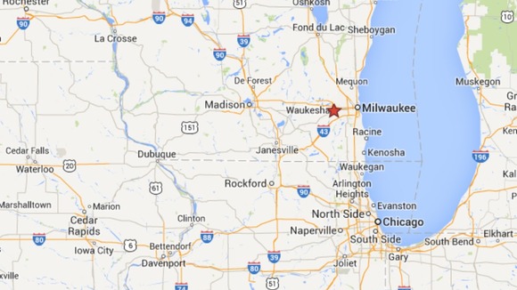 The 12-year old was found by a park in Waukesha, Wisconsin.