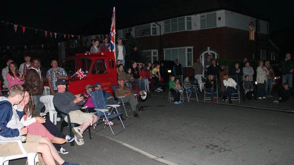 Celebrations went on long into the night at Carlton Avenue in Fulwood, Preston