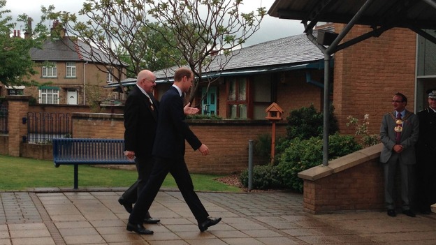 Prince William is welcolmed to Centrepoint