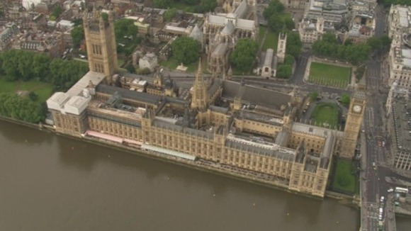 Aerial view of Parliament.