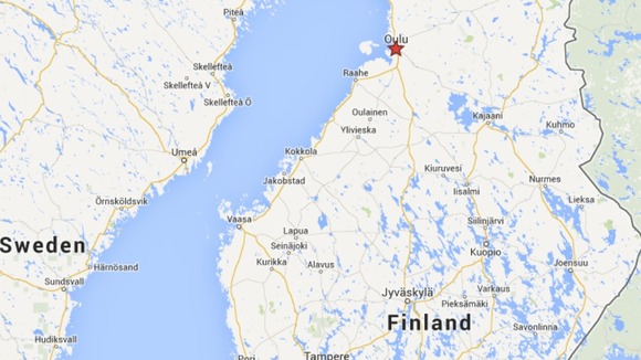 The remains were discovered in Oulu, Finland.