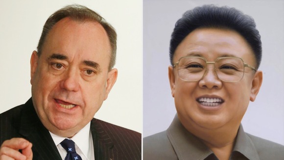 Alex Salmond described the comparison to North Korea's former leader as 'pathetic'.