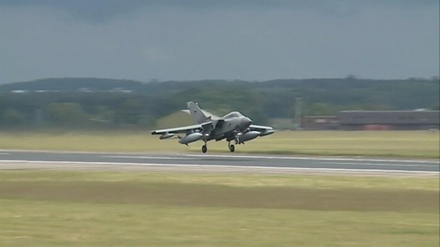 A Tornado from 2 Squadron at RAF Marham in Norfolk's recreated a reconnaissance mission.