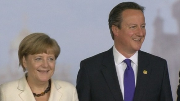 German Chancellor Angela Merkel and Prime Minister David Cameron.
