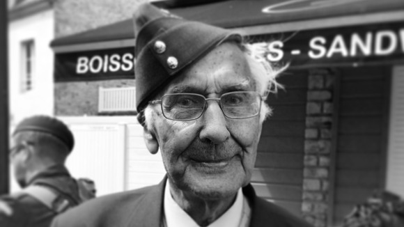 John Summerson, 92, Royal Air Force in North Africa and Italy, pictured in Arromanche.