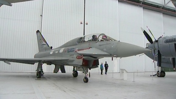 Typhoon aircraft were scrambled to intercept a civilian plane.