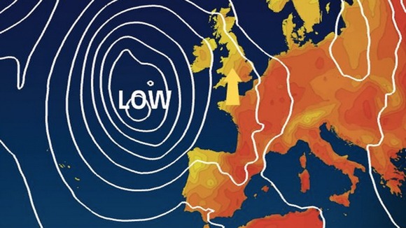Warm and humid air will travel northwards.
