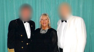 Janet Curtis on the QE2.