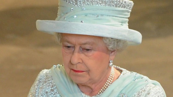 The Queen was without Prince Philip at the service today