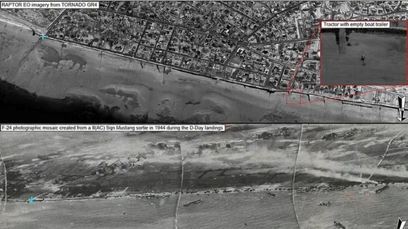 Sword beach aerial.