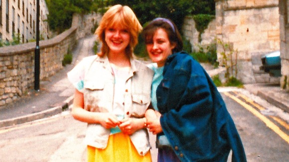 Police handout of Susie Lecomber (right), now aged 47, with best friend Melanie Road pictured together in Lansdown, Bath in 1983.