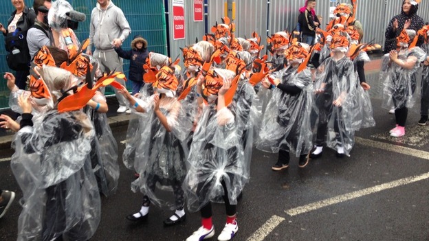 Processions through Middlesbrough at the start of the annual festival.