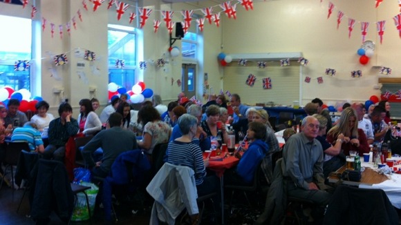 An indoor party in Ebbw Vale