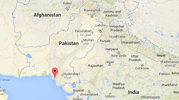 The gunfire was exchanged at Jinnah International Airport in Karachi.