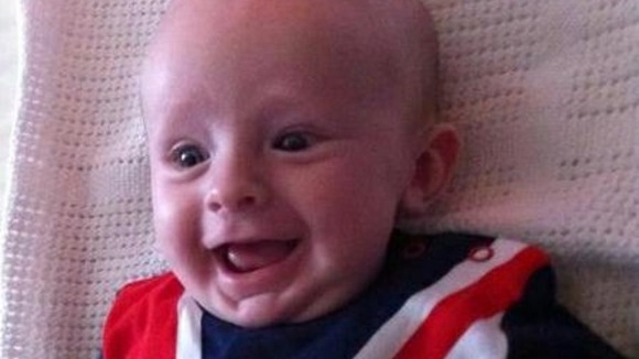Harry Ashbourne - his first Jubilee party aged 11 weeks