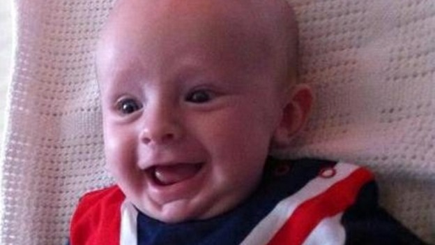 Harry Ashbourne - his first Jubilee party aged 11 weeks