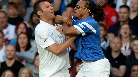 TV presenter Jonathan Wilkes clashed with Edgar Davids several times