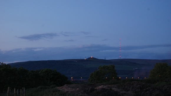 View of the Beacon at Rivington Pike taken from Adlington 