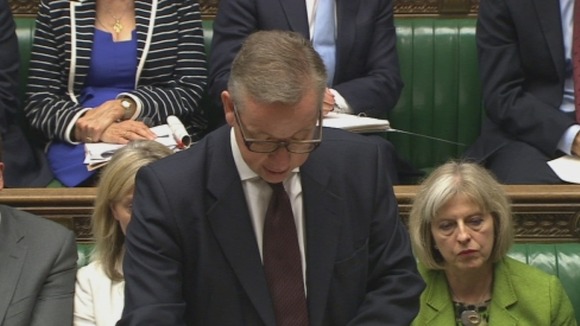 Michael Gove speaking in the House of Commons.