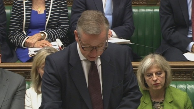 Michael Gove speaking in the House of Commons.