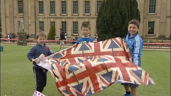 Flying the flag at Chatsworth House