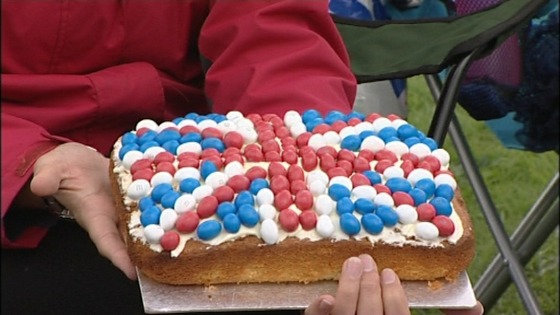 A Diamond Jubilee cake