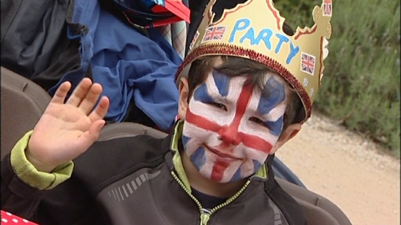 Red, white and blue face paints to celebrate the day