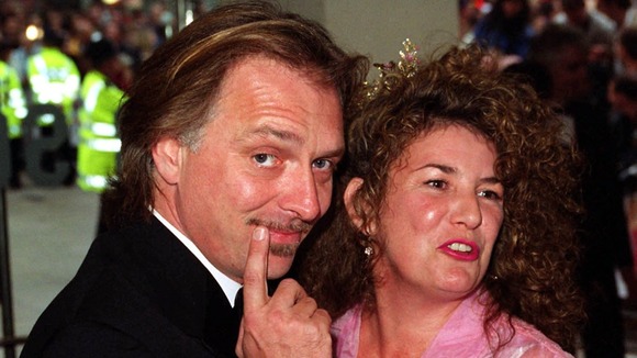 Rik Mayall pictured with his wife Barbara Mayall in 2000.