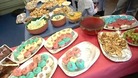 A spread of food at an Ebbw Vale street party