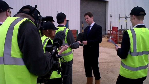 The Deputy PM answering questions
