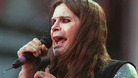 Ozzy Osbourne performing with Birmingham band Black Sabbath