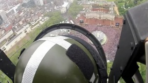 The view from the Lancaster bomber